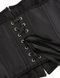 Star Night 12 Plastic Bones Strapless Corset with Bust Support, Black