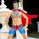 Мужской эротический костюм супермена "Готовый на всё Стив": плащ, портупея, шорты, манжеты SO2292 фото 3
