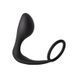 Анальная пробка с эррекционным кольцом FANTASSTIC ANAL PLUG WITH COCKRING BLACK DT22003 фото 1
