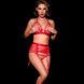 Panties-suspenders with access OhMyG! Paris lace, red, S-M