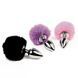 Zatyczka analna FeelzToys - Bunny Tails Butt Plug w kolorze, kolor Pink