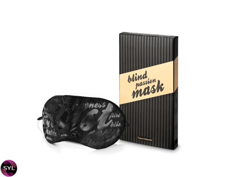 Маска ніжна на очі Bijoux Indiscrets - Blind Passion Mask в подарунковій упаковці SO2327 SafeYourLove