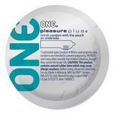 Condom ONE Pleasure Plus, 1 pc., with a ribbed area at the end, with lubricant