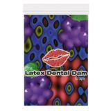 Серветка для орального сексу Grape Latex Dental Dams зі смаком винограду, 1 шт. ON60154 фото Safeyourlove