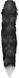 Anal plug with a tail Anal plug faux fur fox tail black polyester