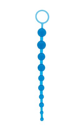 Анальная цепочка Oriental Jelly Butt Beads 10.5, BLUE T110500 фото