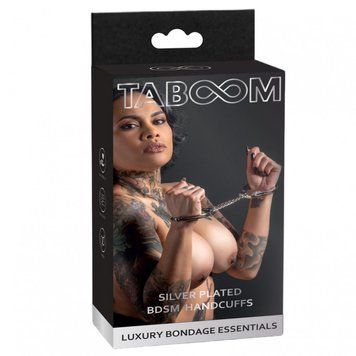 Kajdanki Taboom, metalowe, srebrne