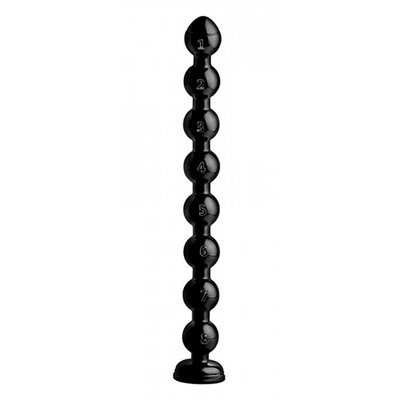 Анальные шарики гигантские Hosed, черные, 50х5 см AF615 фото