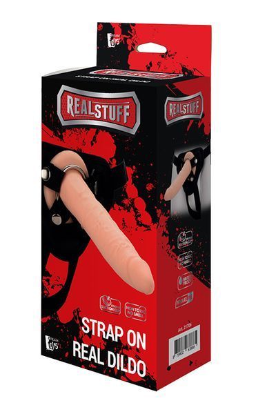 Реалістичний страпон REALSTUFF STRAP ON REAL DILDO/ DT21706 SafeYourLove