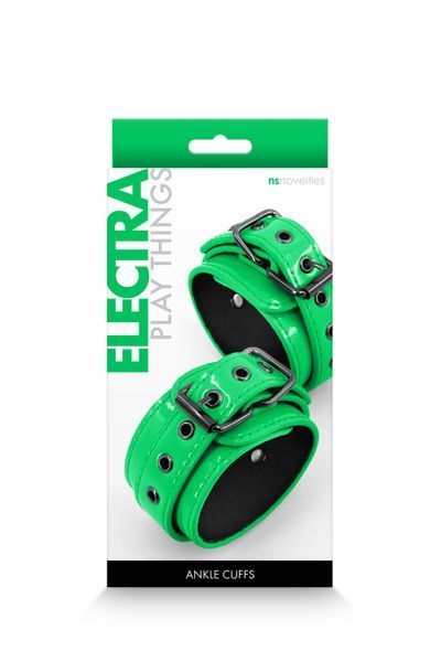 Оковы NS Novelties ELECTRA ANKLE CUFFS GREEN NS280963 фото