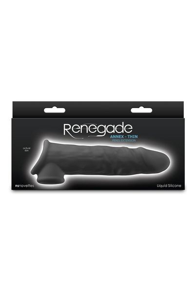 NS Novelties Renegade nakładka na penisa, 19,4 cm, kolor Black
