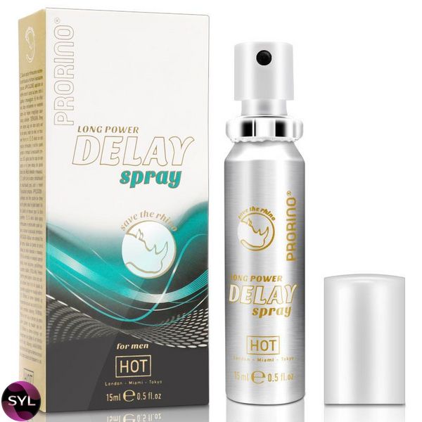 Продовжуючий та ерекційний спрей для чоловіків Prorino long power Delay Spray, 15 мл HOT78300 SafeYourLove