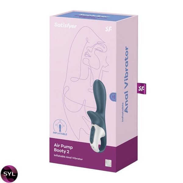 Анальный вибратор Satisfyer Air Pump Booty 2, надувается SO8410 фото