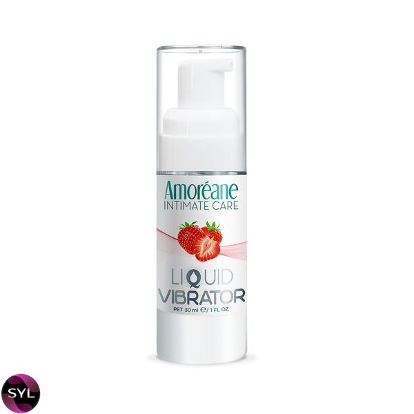 Лубрикант з ефектом вібрації Amoreane Med Liquid Vibrator Strawberry (30 мл) SO3989 SafeYourLove