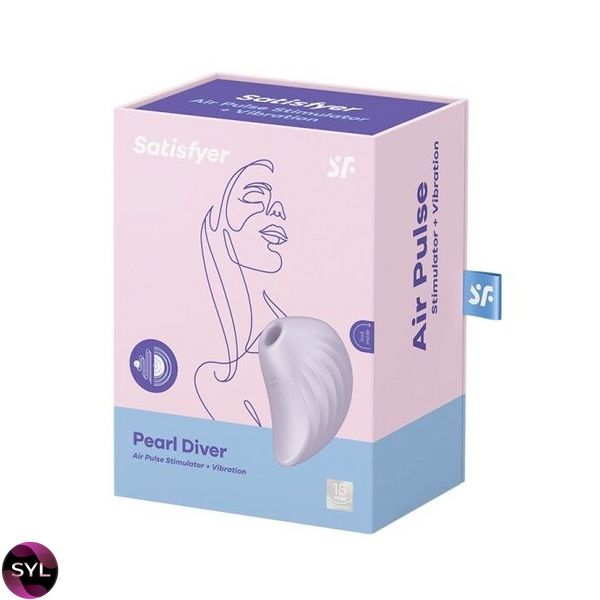 Вакуумный клиторальный стимулятор с вибрацией Satisfyer Pearl Diver SO6078 фото