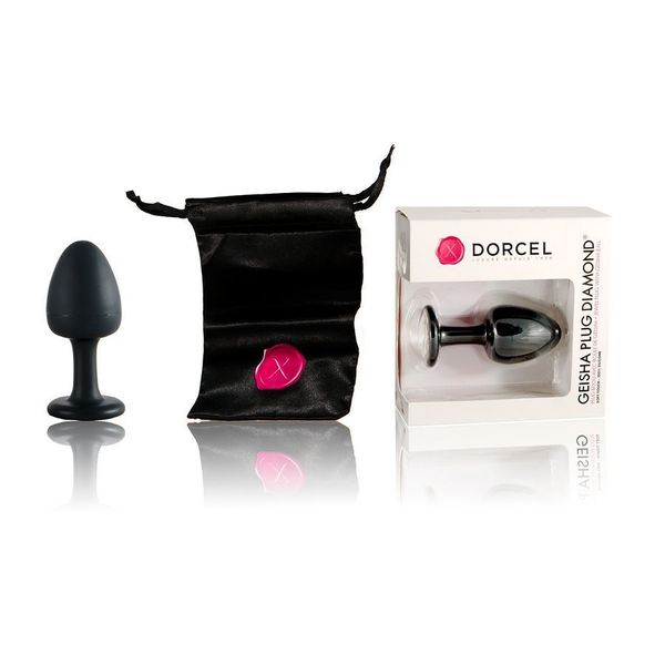 Анальна пробка Dorcel Geisha Plug Diamond M з кулькою всередині, створює вібрації, макс. діаметр 3,2 MD1229 SafeYourLove