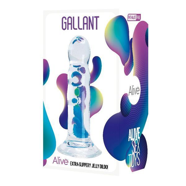 Прозорий фалоімітатор Alive Gallant Jelly Dildo SO6025 SafeYourLove