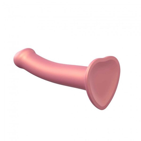 Насадка для страпону Strap-On-Me Mono Density Dildo Rose M, діам. 3,3 см, одношаровий силікон, гнучк SO3568 SafeYourLove