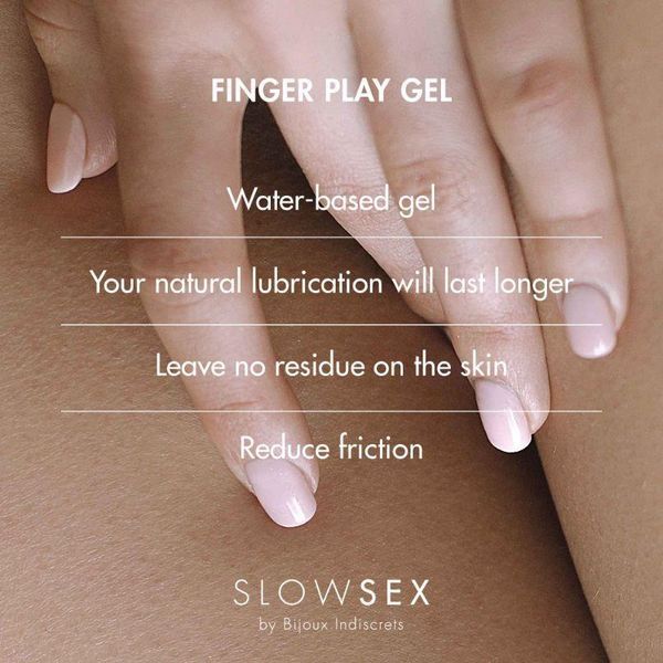 Гель для мастурбації на водній основі FINGER PLAY Slow Sex by Bijoux Indiscrets, 30 мл B0323 SafeYourLove