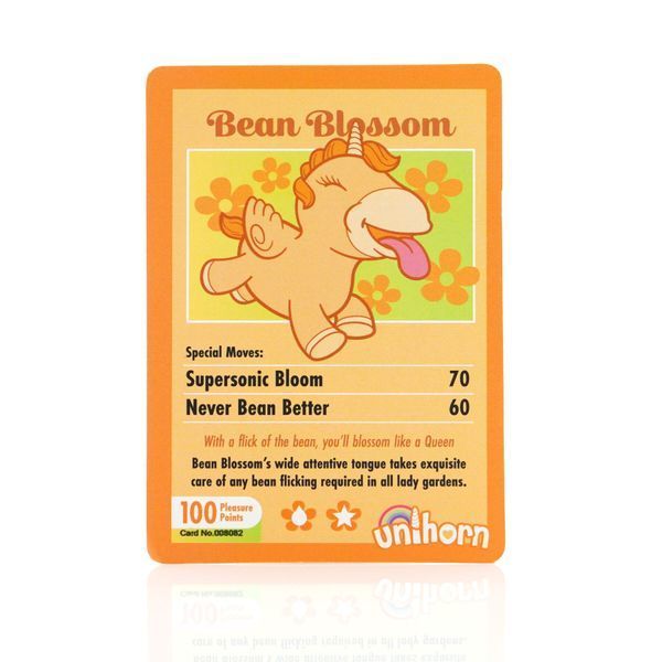 Unihorn vibrator - Bean Blossom, pulsating tongue