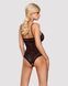818-TED-1 teddy L/XL accessorized lace bodysuit, Black, S/M