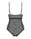 818-TED-1 teddy L/XL accessorized lace bodysuit, Black, S/M