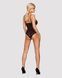 818-TED-1 teddy L/XL accessorized lace bodysuit, Black, S/M