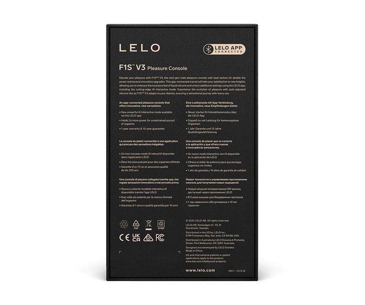 Смарт-мастурбатор LELO F1S V3, 2 мотори, 8 режимів, стимуляція звуковими хвилями, колір Red SX0703 SafeYourLove