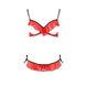 Комплект білизни CHERRY SET OpenBra red L/XL - Passion Exclusive: відкритий ліф, трусики-спідничка PS25507 фото 5 Safeyourlove