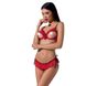 Комплект білизни CHERRY SET OpenBra red L/XL - Passion Exclusive: відкритий ліф, трусики-спідничка PS25507 фото 1 Safeyourlove