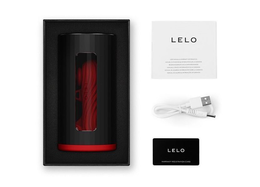 Смарт-мастурбатор LELO F1S V3, 2 мотори, 8 режимів, стимуляція звуковими хвилями, колір Red SX0703 SafeYourLove