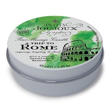 Świeca do masażu Petits Joujoux - Rome - Grejpfrut i Bergamotka (43 ml) z afrodyzjakami