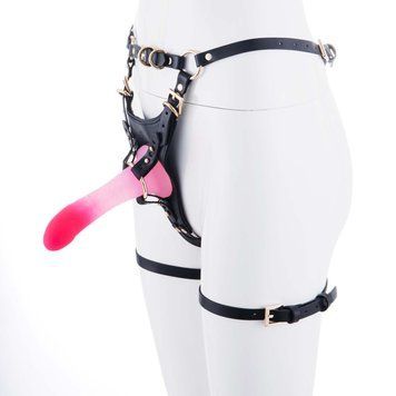 Страпон LOCKINK SEVANDA Queen Sheba Strapon Pink Dildo, регулируемые крепления, силиконовый дилдо SX0875 фото