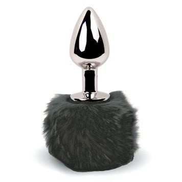Чорна анальна пробка FeelzToys - Bunny Tails Butt Plug SO5063 SafeYourLove