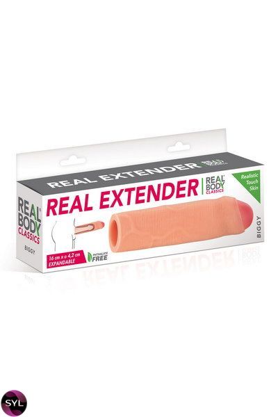 Насадка на член Real Body - Real Extender BIGGY с закрытой головкой SO3720 фото