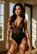 Passion EVALIE BODY body, kolor Black, rozmiar L