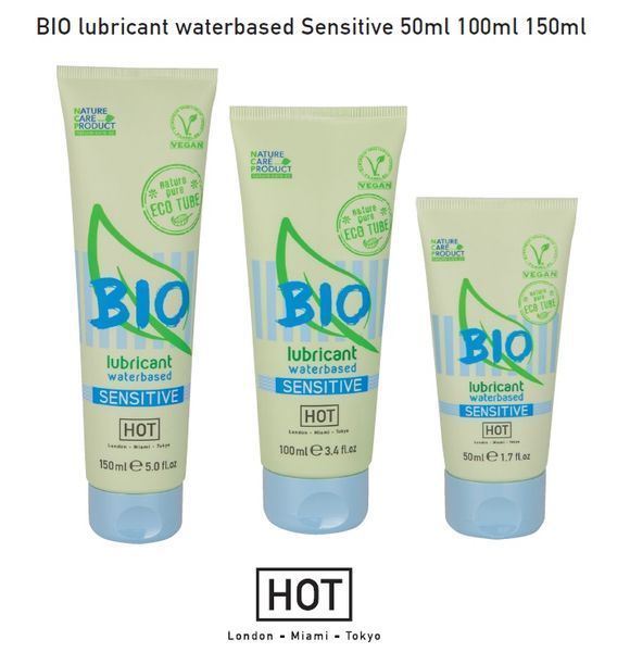 Hot Bio Lube Sensitive, water-based organic lubricant, 100 ml