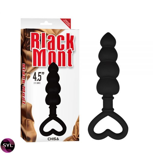 Анальний ланцюжок Black Mont Beaded Luv Probe, Черный CH80997 SafeYourLove