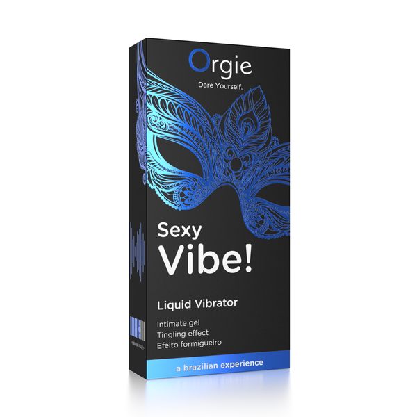 Wibrator w płynie SEXY VIBE dla wrażliwych, 15 ml ORGIE (Brazylia-Portugalia)