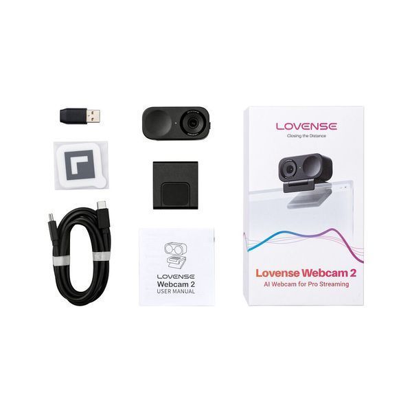 Kamera internetowa 4K ze sztuczną inteligencją Lovense WebCam 2, do streamingu, aktywacja za pomocą wskaz&oacute;wek