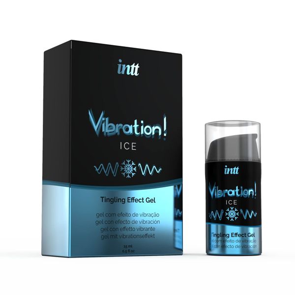 Wibrator w płynie Intt Vibration Ice (15 ml), gęsty żel, bardzo nietypowy, działa do 30 minut