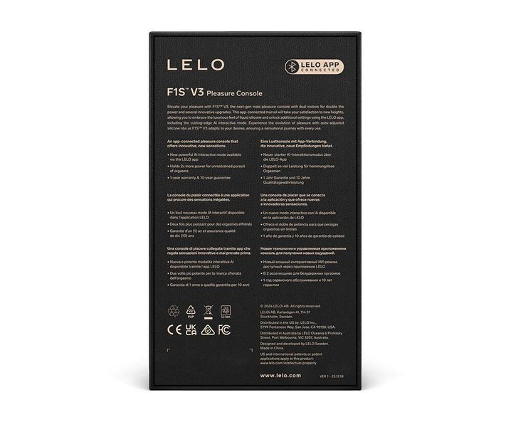 Смарт-мастурбатор LELO F1S V3, 2 мотора, 8 режимов, стимуляция звуковыми волнами, цвет Teal SX0704 фото