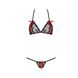 Комплект білизни MELISSA BIKINI black L/XL - Passion: ліф зі шнурівкою і трусики стрінги EL15901 фото 5 Safeyourlove