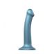 Насадка для страпону Strap-On-Me Mono Density Dildo M Blue, діам. 3,3 см, одношаровий силікон, гнучк SO3569 фото 1 Safeyourlove