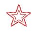 Украшения для груди со стразами MIMI Star цвет: красный Bijoux Indiscrets (Испания) B0116 фото 2
