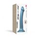 Насадка для страпону Strap-On-Me Mono Density Dildo M Blue, діам. 3,3 см, одношаровий силікон, гнучк SO3569 фото 3 Safeyourlove