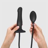 Надувний фалоімітатор Strap-On-Me INFLATABLE DILDO PLUG - NOIR, кулька всередині, діаметр до 6 см SO7383 SafeYourLove