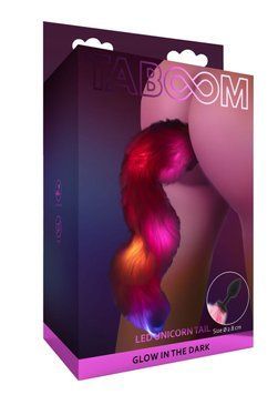 Анальная пробка с хвостом и подсветкой Taboom Unicorn Tail & Buttplug LED TB17209 фото