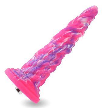 Fantasy dildo 10.12&Prime; for sex machines Hismith Silicone Dildo rose Monster Series, KlicLok