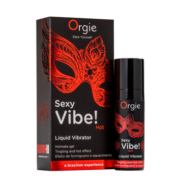 Wibrator w płynie SEXY VIBE, 15 ml wibracja + efekt rozgrzewający ORGIE (Brazylia-Portugalia)